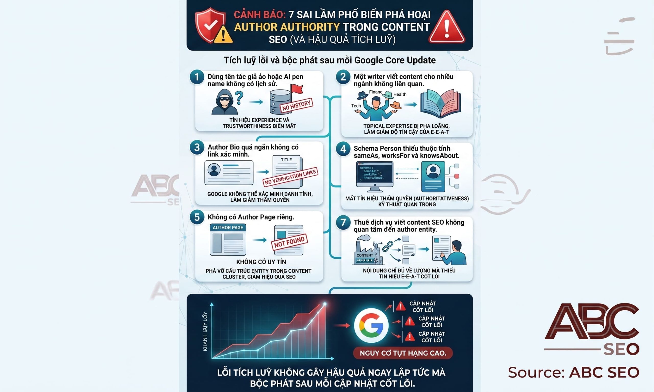 7 sai lầm phổ biến khi viết content SEO bỏ qua Author Authority cần tránh