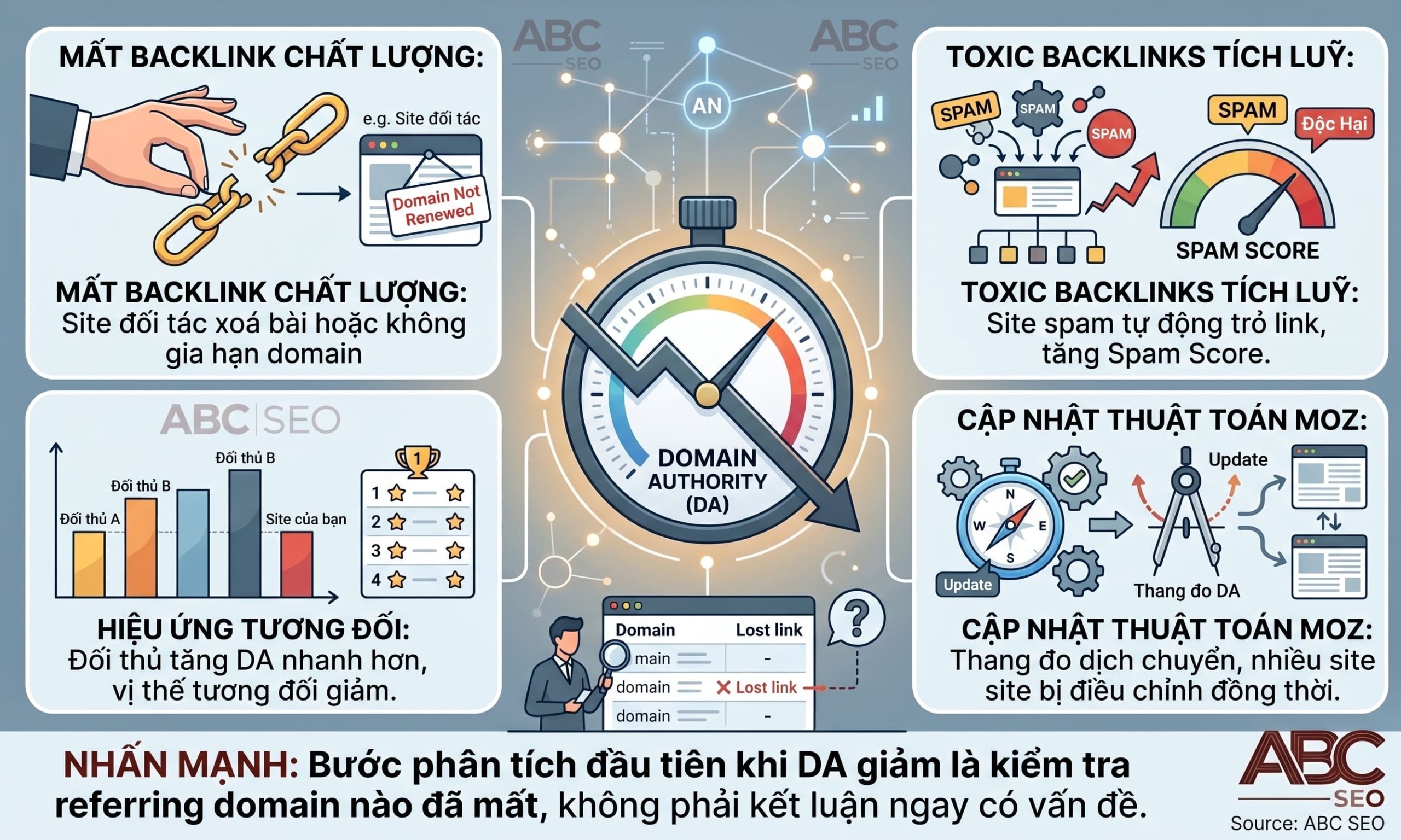 bốn nguyên nhân khiến DA giảm kể cả khi không làm gì sai