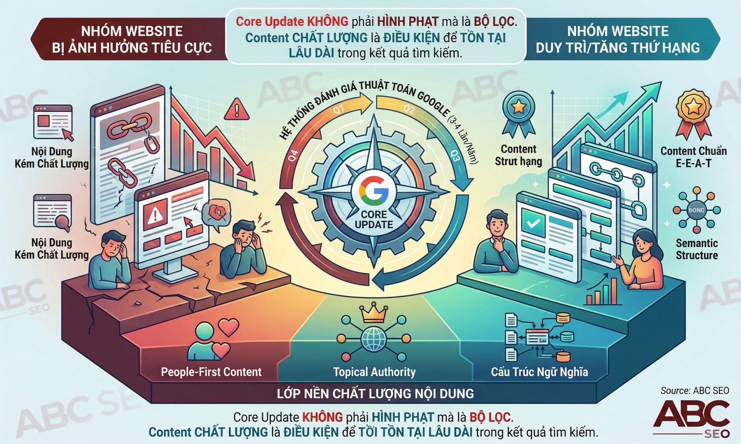Google Core Update là gì và tại sao content chất lượng là lá chắn duy nhất cho SEO bền vững